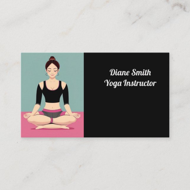 Yoga Training  Business Card (Front)