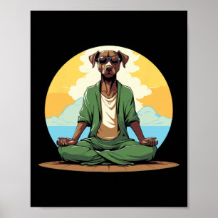 Yoga Training - Yogi Yoga Dog  Poster
