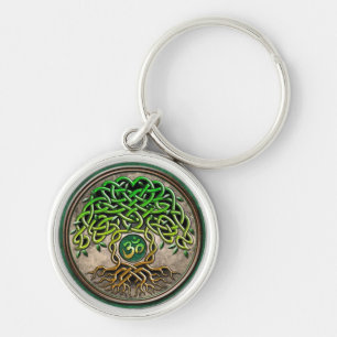 Yoga Tree of Life Keychain