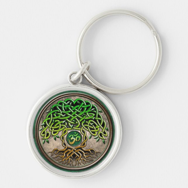 Yoga Tree of Life Keychain (Front)