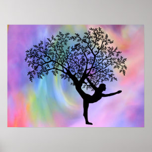 Yoga tree of life Poster