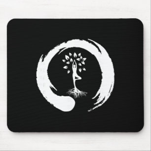 Yoga Tree Of Life Yin Yang Meditation  Mouse Pad
