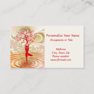 Yoga Tree of Life Zen Balance Business Card