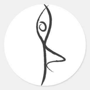 Yoga Tree Pose Sticker