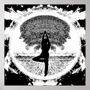 Yoga Tree Poster