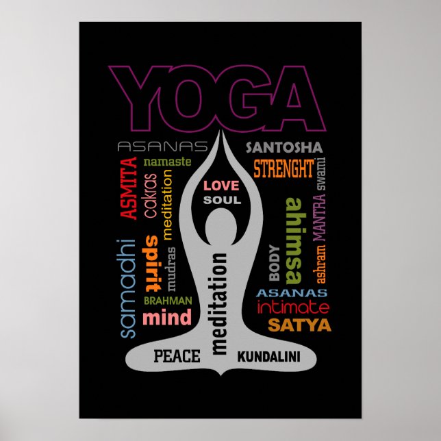 Yoga Typography Poster (Front)