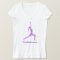 Yoga Warrior Pose In Shades of Purple