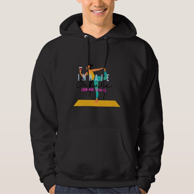 Yoga Wine Hoodie (Front)