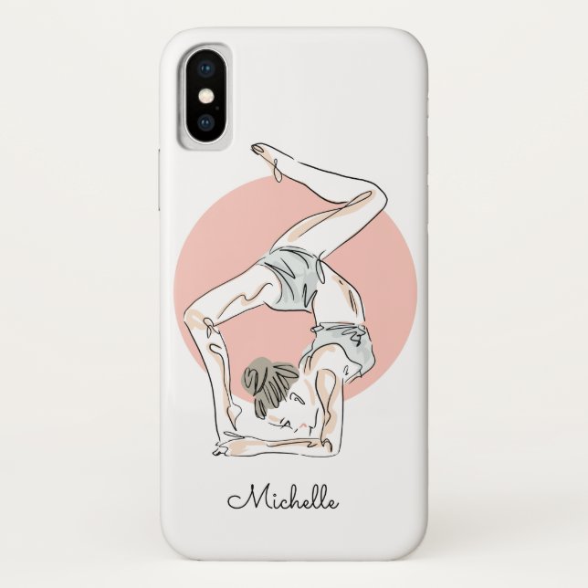Yoga Woman custom name phone cases (Back)
