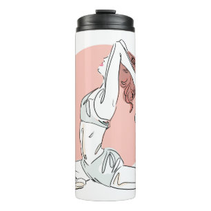 Yoga Woman custom name tumbler