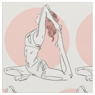 Yoga Woman fabric 1