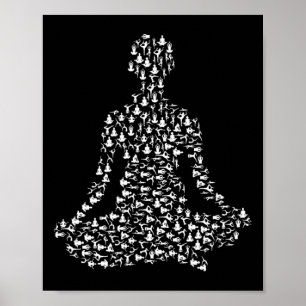 Yoga Workout Motivation Cly Style Poster