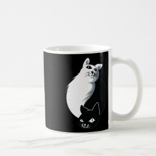 Yoga Ying Yang Cat  Coffee Mug