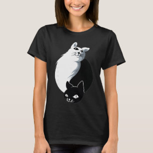 Yoga Ying Yang Cat T-Shirt