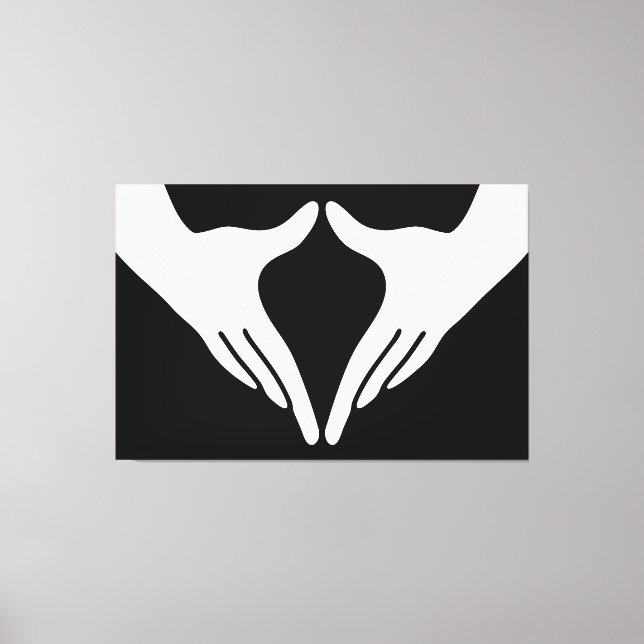 Yoga Yoni Mudra Canvas Print (Front)