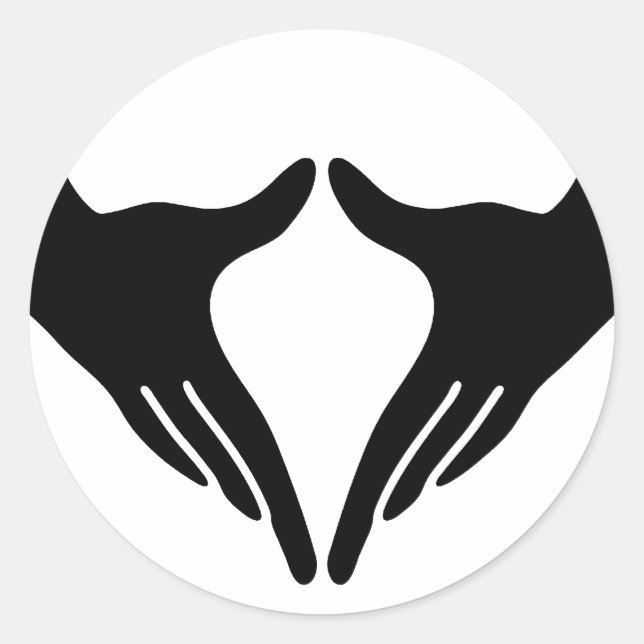 Yoga Yoni Mudra Classic Round Sticker (Front)