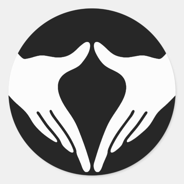 Yoga Yoni Mudra Classic Round Sticker (Front)