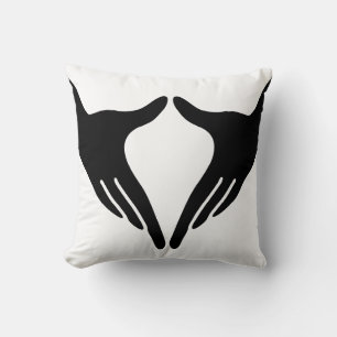 Yoga Yoni Mudra Throw Pillow
