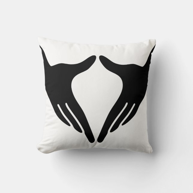 Yoga Yoni Mudra Throw Pillow (Front)