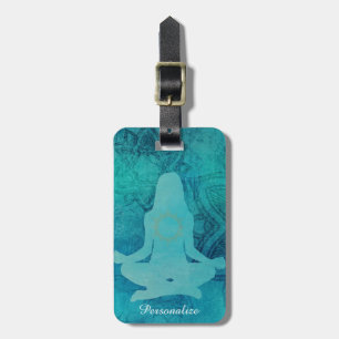 Yoga & Zen Meditation Personalize Luggage Tag