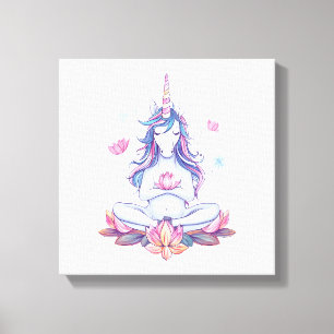 Yoga Zen Unicorn (1) Canvas Print
