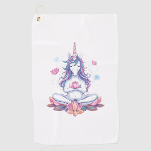Yoga Zen Unicorn (1) Golf Towel