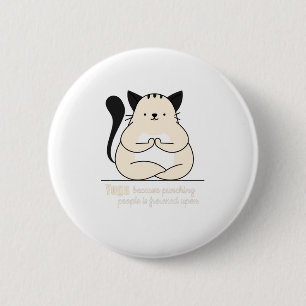 yogacat 2 inch round button