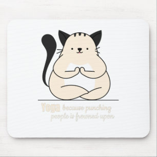 yogacat mouse pad