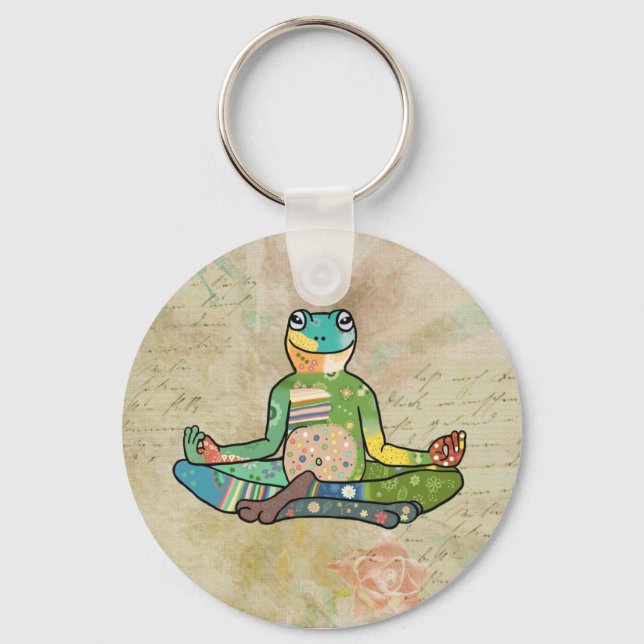 Yogafrosch Keychain (Front)
