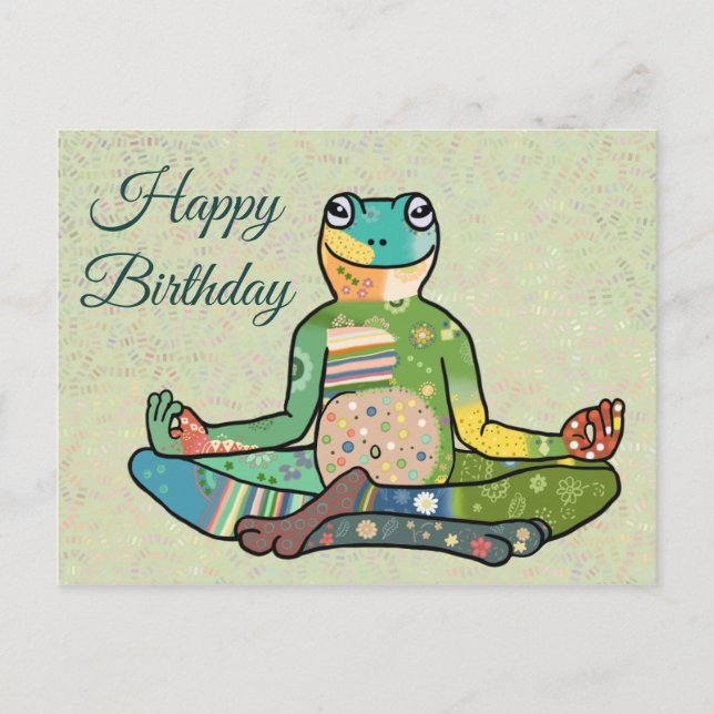 Yogafrosch Postcard (Front)