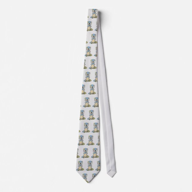 Yogahund Krawatte Tie (Front)