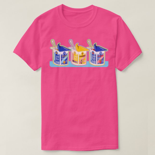 Yoghurt Pattern T-Shirt (Design Front)
