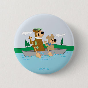 Yogi Bear and Boo Boo Fun Canoe Adventure 2 Inch Round Button