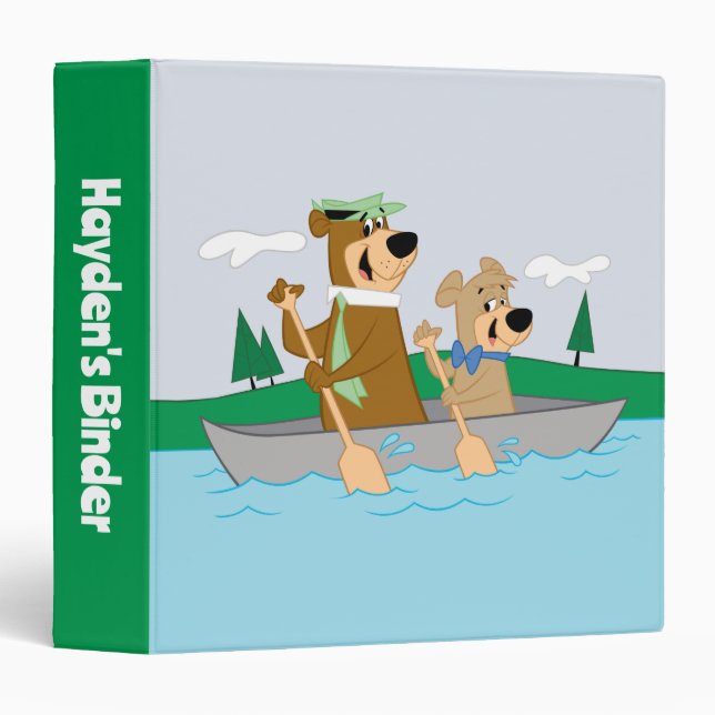 Yogi Bear and Boo Boo Fun Canoe Adventure Binder (Front/Spine)