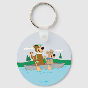 Yogi Bear and Boo Boo Fun Canoe Adventure Keychain