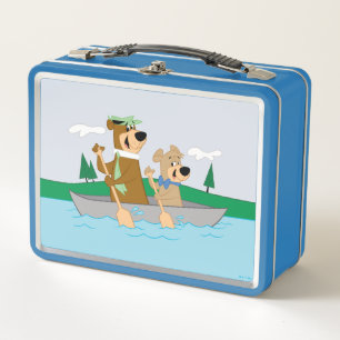 Yogi Bear and Boo Boo Fun Canoe Adventure Metal Lunch Box