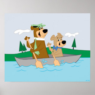 Yogi Bear and Boo Boo Fun Canoe Adventure Poster