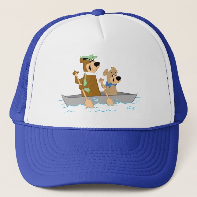 Yogi Bear and Boo Boo Fun Canoe Adventure Trucker Hat (Front)
