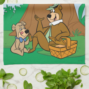 Yogi Bear and Boo-Boo Picnic Snack Kitchen Towel