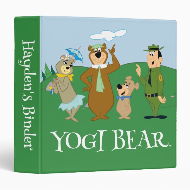 Yogi Bear and Friends Classic Pose Binder (Front/Spine)