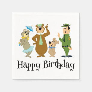 Yogi Bear and Friends Classic Pose Napkin