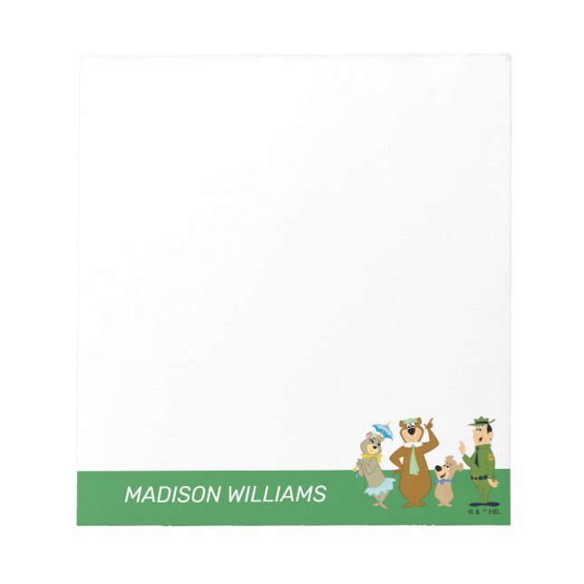 Yogi Bear and Friends Classic Pose Notepad (Front)
