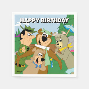 Yogi Bear and Friends Framed Forest Picture Napkin