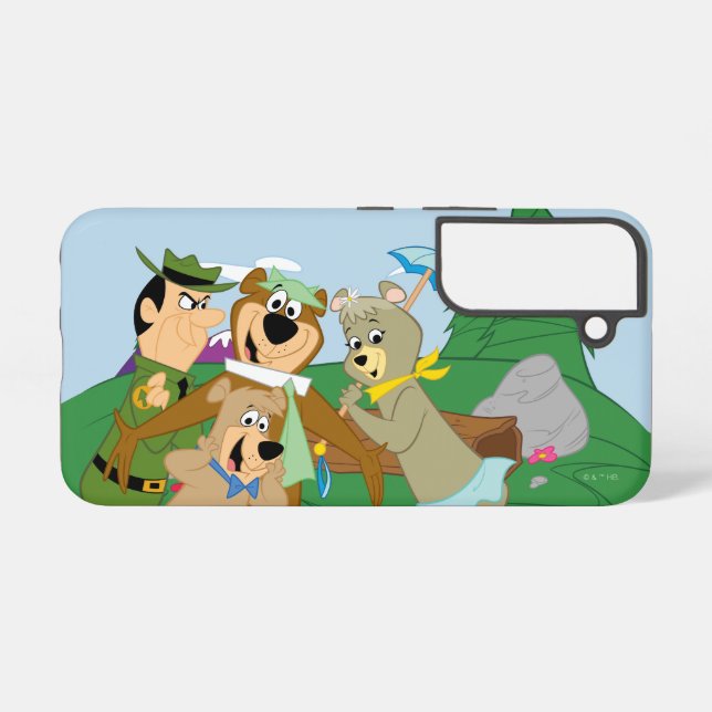 Yogi Bear and Friends Framed Forest Picture Samsung Galaxy S22 Case (Back Horizontal)