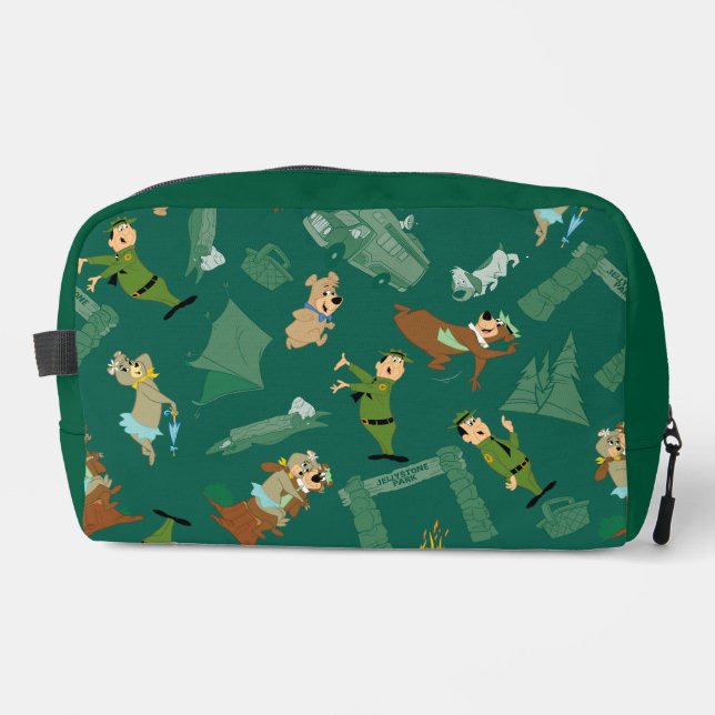 Yogi Bear and Friends Jellystone Park Camp Pattern Dopp Kit (Front)
