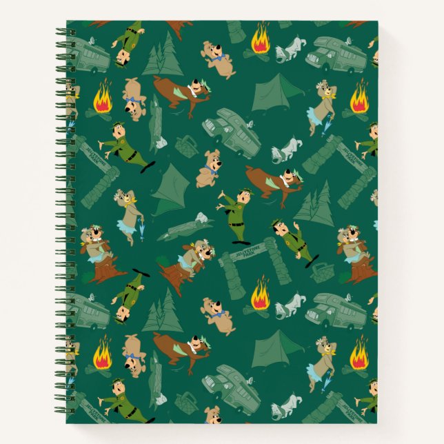 Yogi Bear and Friends Jellystone Park Camp Pattern Notebook (Front)