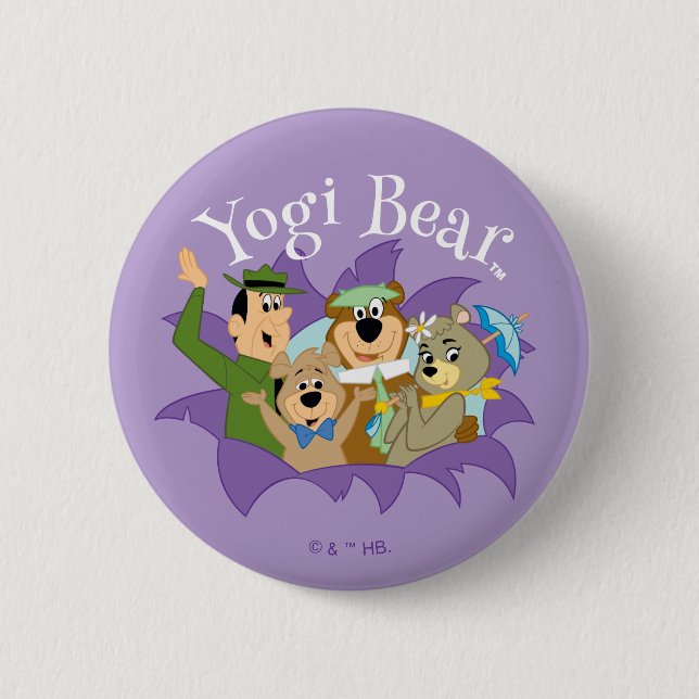 Yogi Bear and Friends Surprise 2 Inch Round Button (Front)