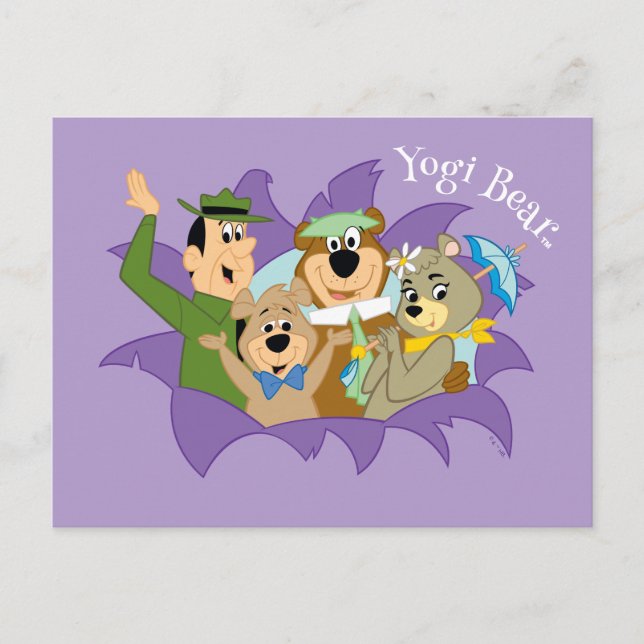 Yogi Bear and Friends Surprise Postcard (Front)