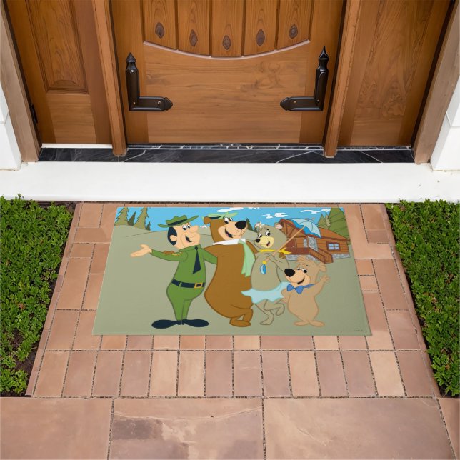 Yogi Bear and Friends Warm Welcome Doormat (Outdoor)