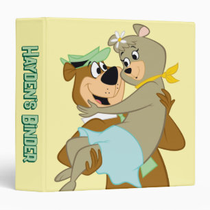 Yogi Bear Carrying Cindy Bear Binder